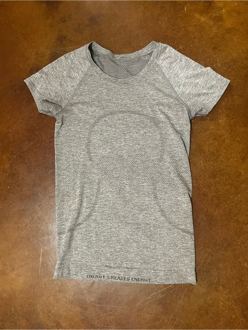 lululemon athletica Light Heather Gray Short Sleeve Athletic Tee